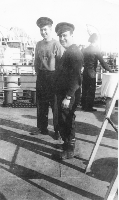 Allan "Bud" Bruder in HMCS PORTAGE