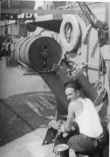 Depth Charge Thrower -HMCS MATAPEDIA