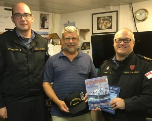 Honoured to be invited aboard HMCS WHITEHORSE by LCdr Chura, Commanding Officer & Lt. Scott-Westfield during our visit to CFB ESQUIMALT in September 2019. Roger Litwiller Collection, courtesy Rhonda Litwiller. (RTL-IMG_0023)